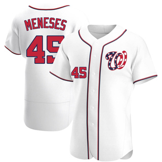 Authentic Joey Meneses Men's Washington Nationals Alternate Jersey - White