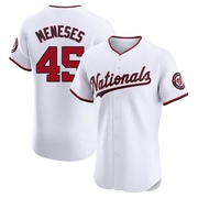 Elite Joey Meneses Men's Washington Nationals Home Jersey - White