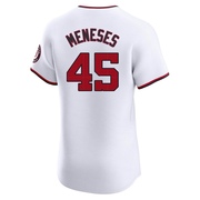 Elite Joey Meneses Men's Washington Nationals Home Jersey - White