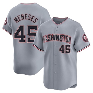 Limited Joey Meneses Men's Washington Nationals Road Jersey - Gray