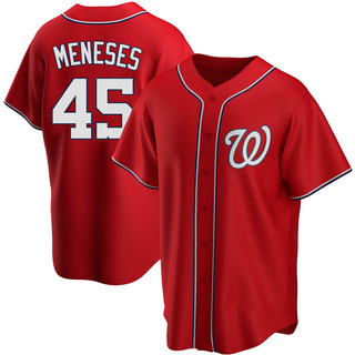 Replica Joey Meneses Men's Washington Nationals Alternate Jersey - Red